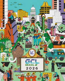 Ilustração de cidade inteligente e sustentável - São Paulo cidades inteligentes